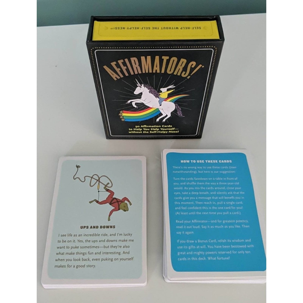 Affirmators! Affirmation Cards Complete Set of 50 Cars plus Instruction Card